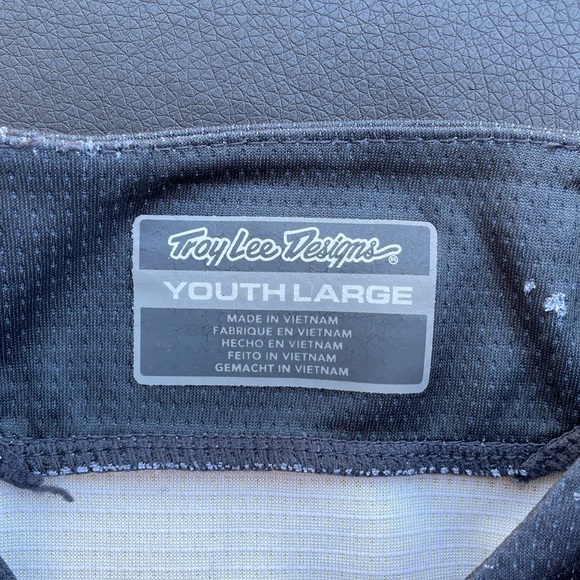 Troy Lee Designs Youth Sprint Jersey Jet Fuel Golden Size Large - Picture 3 of 4